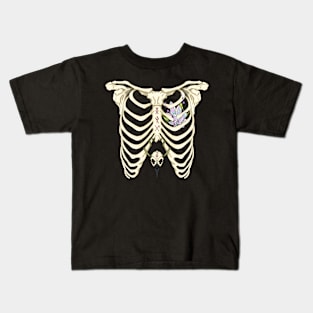 Crystal Heart Ribcage Kids T-Shirt